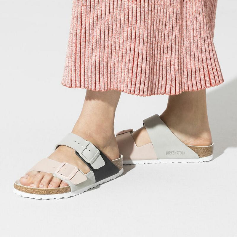 Birkenstock Split Hex Nubuck Læder Arizona Dame Sølv Khaki | DK 93BEX